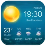 local weather widget&forecast android application logo